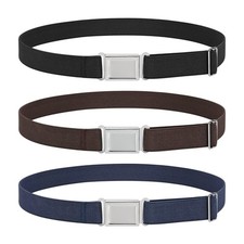 3 Pack Kids Adjustable Magnetic Belt with Easy Magnetic Buckle for Boys Girls...
