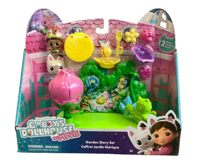 Gabby s Dollhouse The Movie - Garden Story Set - Brandneu