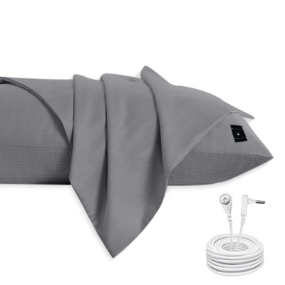 Organic Grounding Sheet 10% Silver for Bed Sleeping Therapy with Connection C...