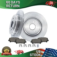 Rear Brake Rotors Ceramic Brake Pads Kit for Honda Odyssey 2011 - 2017