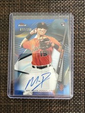 2020 Topps Finest Rookie Autographs Mauricio Dubon #FA-MD Blue Refractor /150 RC
