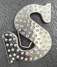 Large  S  Belt Buckle   Bold  Classic Statement Piece 