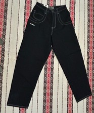 Vtg JNCO Black Baggy Denim Pants Sz 31x32 NWT USA