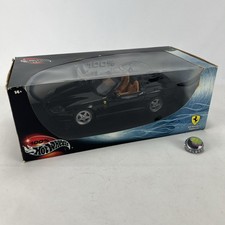 Hot Wheels Ferrari 550 Barchetta Pininfarina 1:18 Diecast Metal Black
