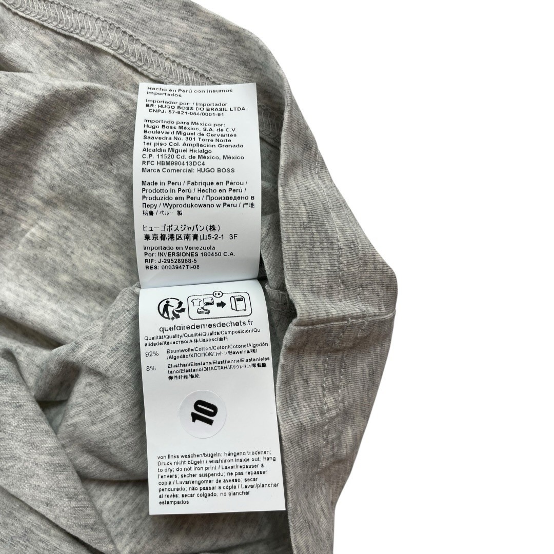 Hugo Boss Men's Gray Paddy Solid Mesh Tall Fit Short Sleeve Polo Shirt Sz XL NWT thumbnail 4