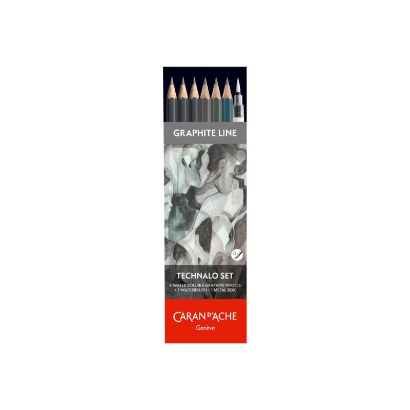 Crayons graphite aquarellables Carand'Ac pour des effets d'ombrage et lavis uniques