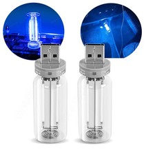Adjustable LED USB Night Light 2PCS, Soft Ambient Lighting for Cars More