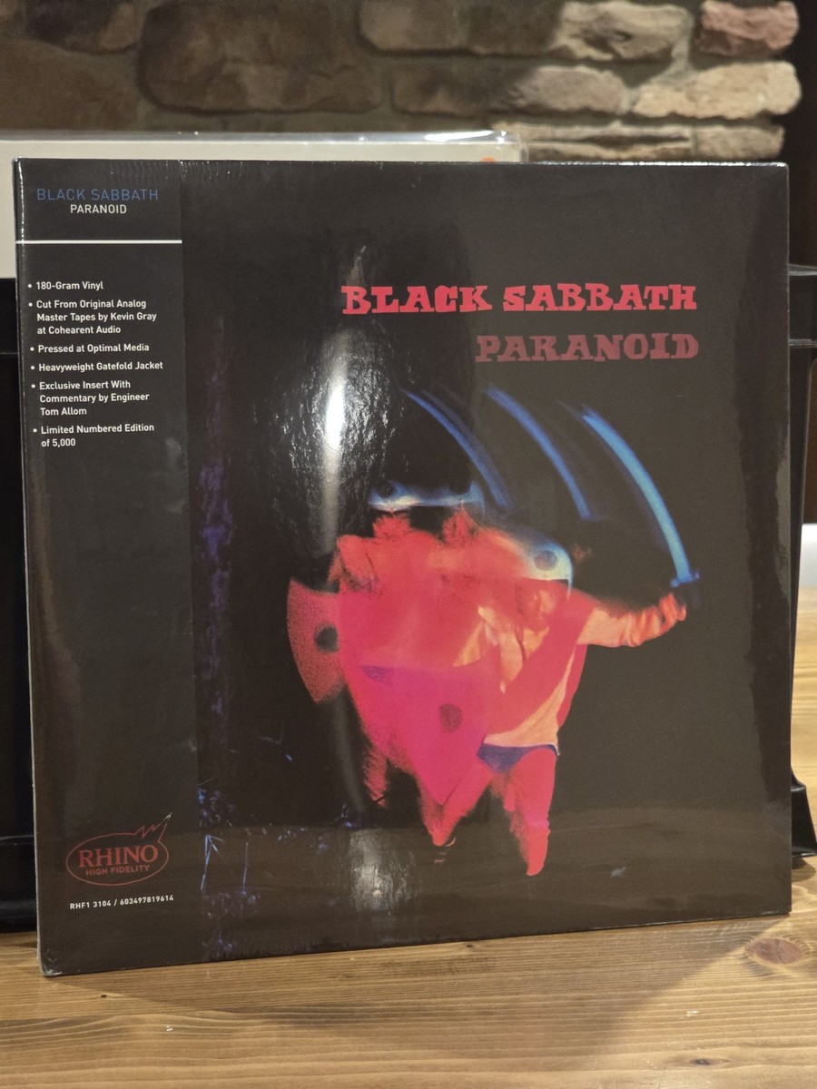 BLACK SABBATH Paranoid LP Rhino HiFi RHF1 3104 Numbered 2025