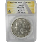 1896 O Morgan Dollar AU 50 Details ANACS Silver $1 Coin SKU:I18951