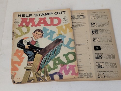 Vintage April 1963 Mad Magazine Issue #78 - Picture 4 of 11