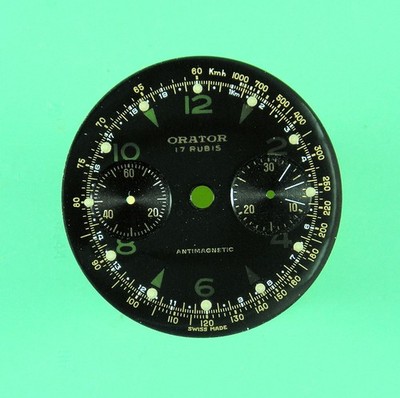 Zifferblatt für Landeron 48 NOS, Durchmesser 31,2 mm