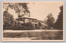 Winthrop College Home of President Rock Hill South Carolina Etching Postcard