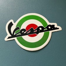 Adesivo Vespa Verde - 9cm x 6cm - Decalcomania Scooter Mod Moto Vintage Classica