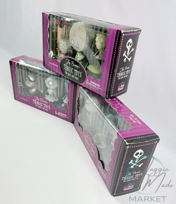 New Tim Burton's Tragic Toys for Girls and Boys Complete THREE-Box