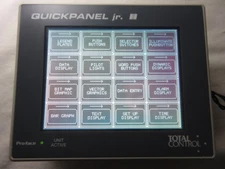 Total Control QuickPanel Jr, 5.7" Mono Touch Screen, QPK2D100L2P, w/Cable, Nice!