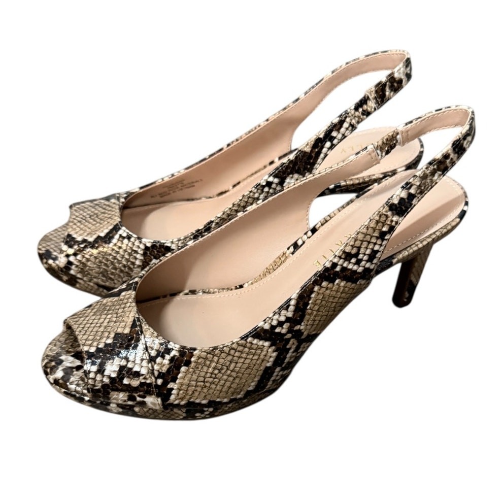 KELLY & KATIE Nerani Python Slingback Heel SZ 7M - image 3