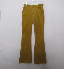 Pilcro Anthropologie The Pull On Icon Flare Corduroy Pants 26 Brown Festival