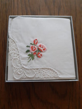 (200) 1x Damentaschentuch Baumwolle NEU Vintage