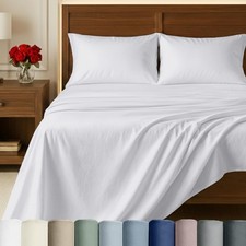 100 Egyptian Cotton Sheets King Size Set - Certified Authentic Luxury King S...