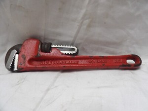 Ace 8" Heavy Duty Pipe Wrench Made in USA