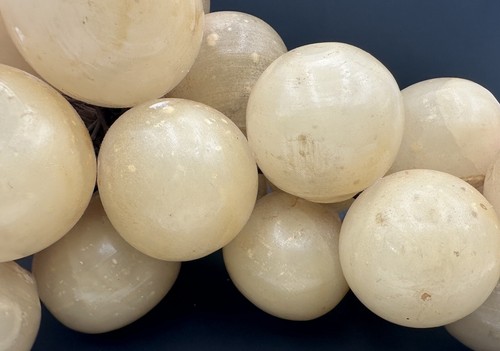 "Vástago de madera MCM racimo de uvas de mármol de piedra de alabastro vintage de 14,5""" - Imagen 10 de 12