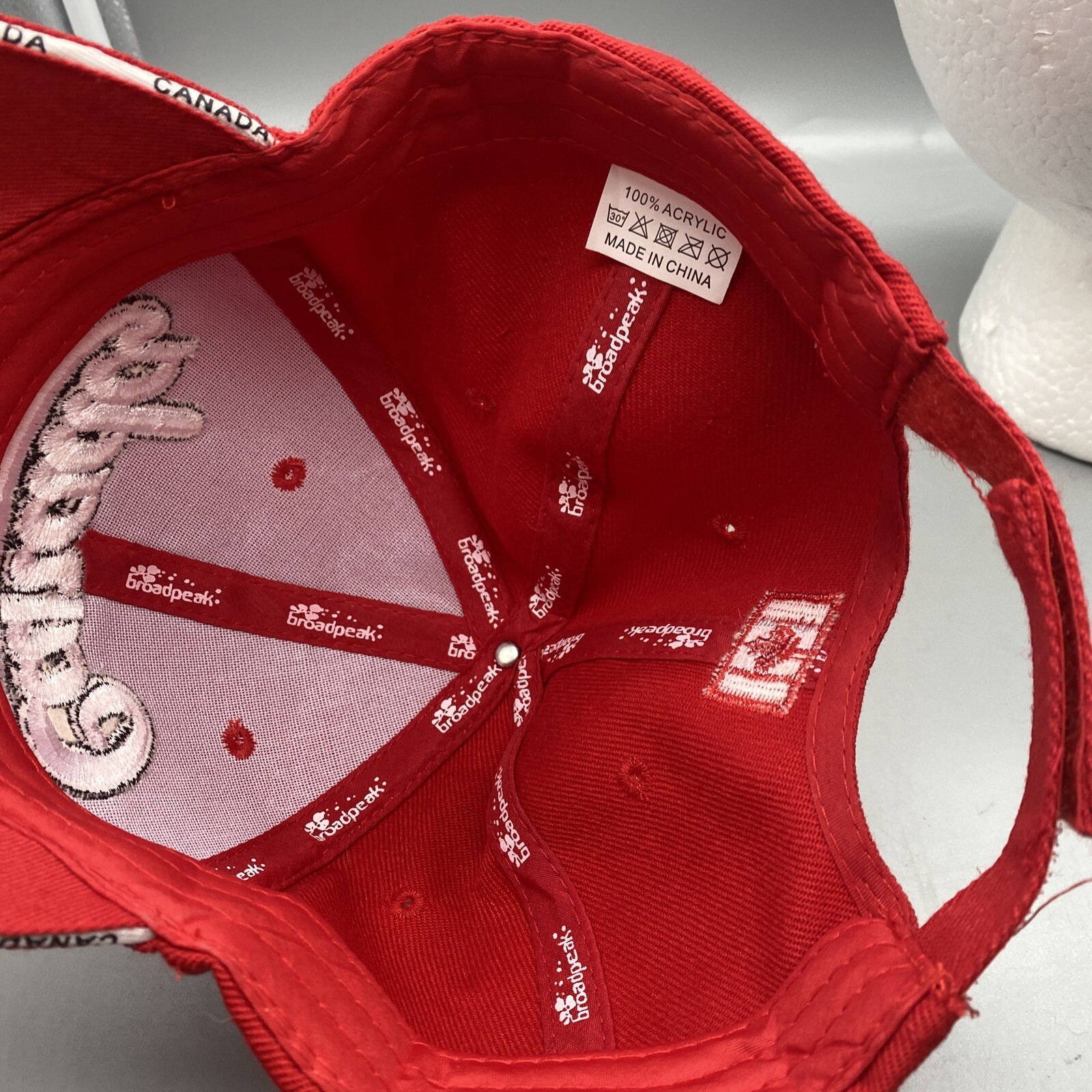 CANADA SCRIPT SPELLOUT ADJUSTABLE STRAPBACK BASEB… - image 7