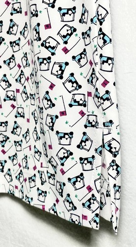 IZOD Golf Women’s Skort White, Golf Carts Print Sun Control Wicking Stretch S 14 - Picture 5 of 12
