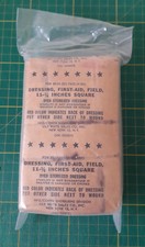 Dyed Sterilized Dressing Army Field Bandage, 11-3/4 Inches Square
