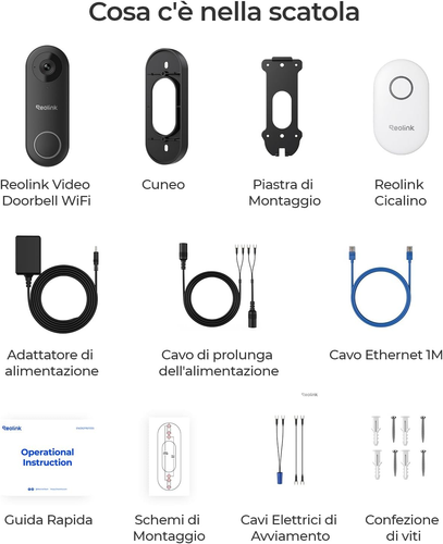 5MP Videocitofono Wi-Fi 2,4/5 Ghz Con Chime, Rilevamento E Avvisi Di Uomo, Video - Foto 8 di 12