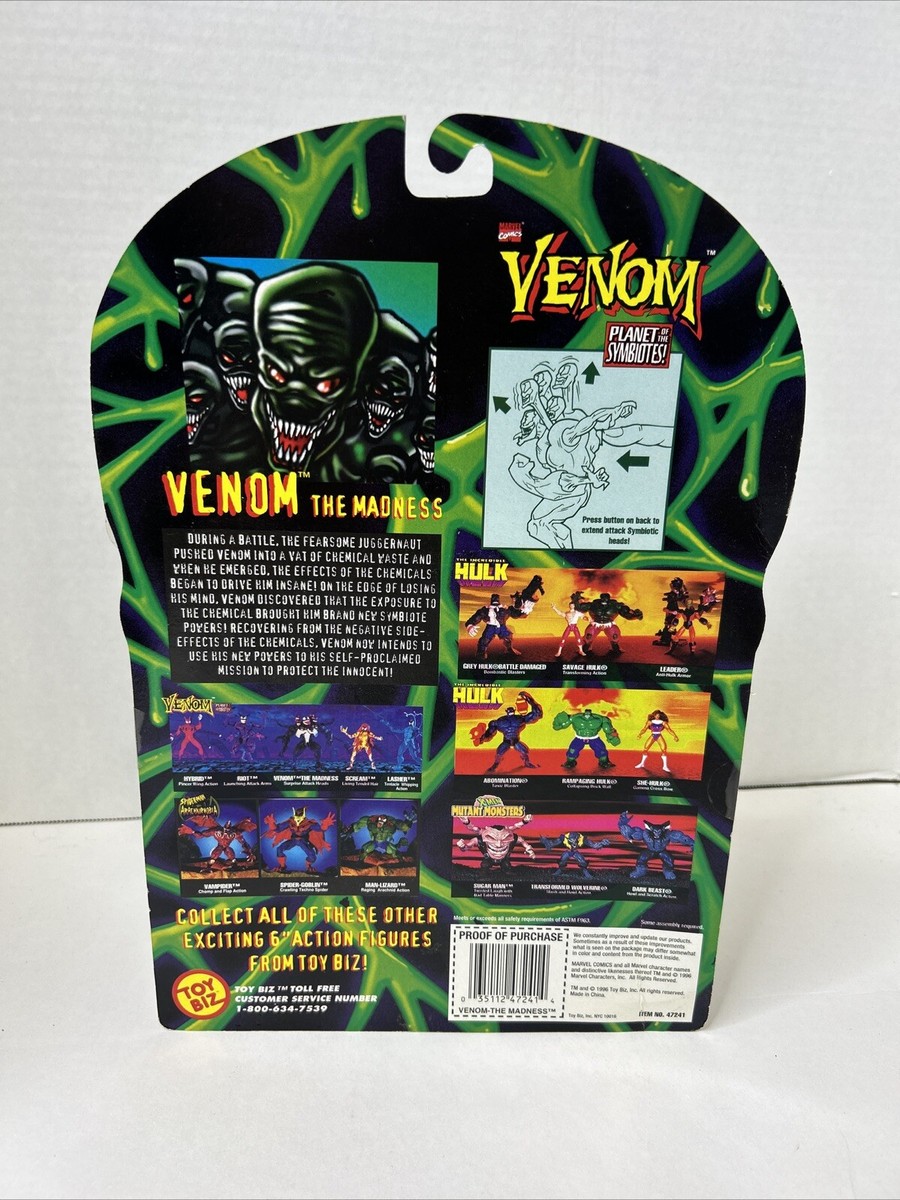 ToyBiz Spider-Man Planet of The Symbiotes - Venom - The Madness