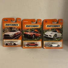 2021 Matchbox 3 Car Lot- Mustang, Beetle, Porsche 914