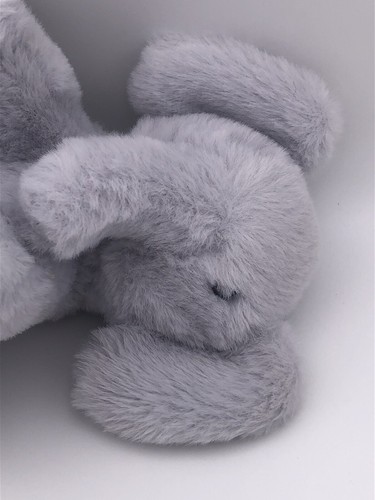 Edredón de peluche M&S gris elefante seguridad para bebés juguete de peluche Marks & Spencer suave - Imagen 8 de 9