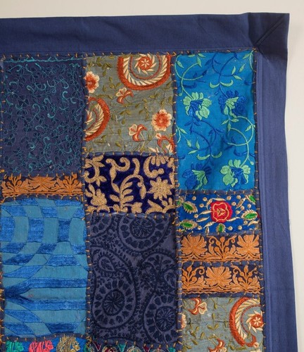Wall Hanging Boho Tapestry Handmade Vintage Patchwork Wall Decor 40x60" - Picture 9 of 17