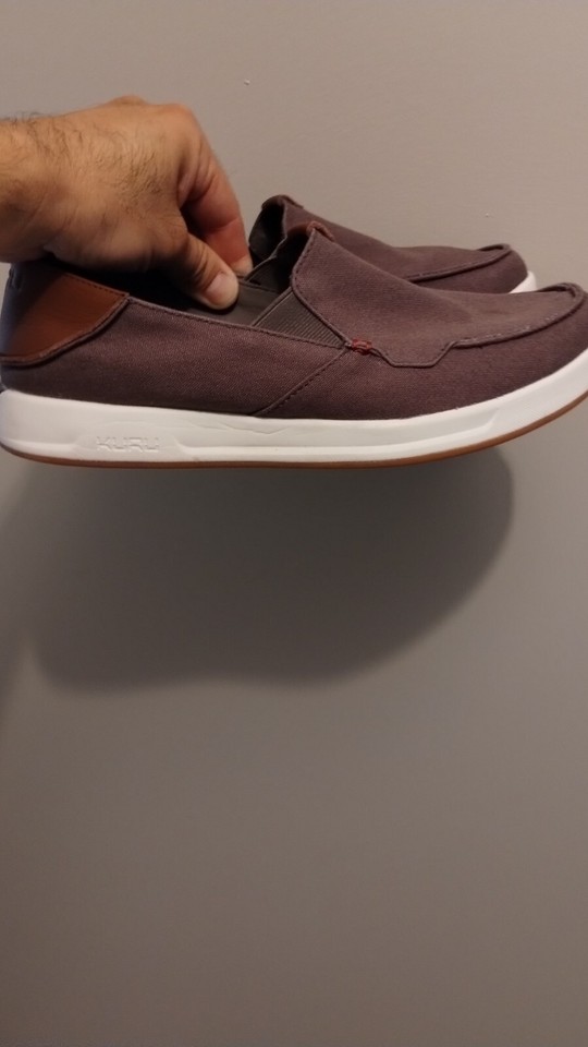 Kuru Pace Slip On Loafer Mens 9.5 Comfort Shoes 10420495 Gray Brown