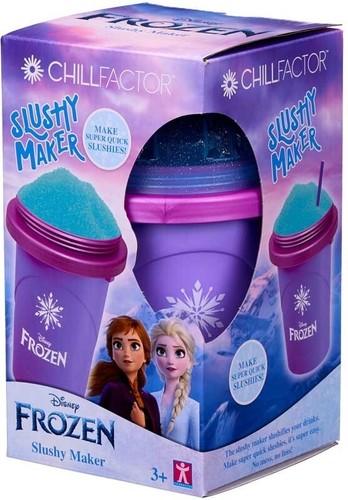 Chillfactor Neon Slushy Maker Disney Frozen Elsa or Anna Reusable Cup Straw - Picture 2 of 23
