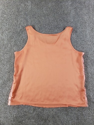 Camiseta sin mangas Louis Feraud para mujer Cami 10 naranja vintage - Imagen 6 de 8