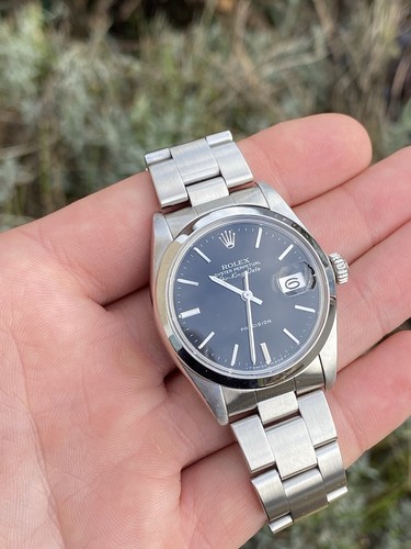 1980s Rolex Oyster Perpetual Air-King Date, Black Dial, Model 5700