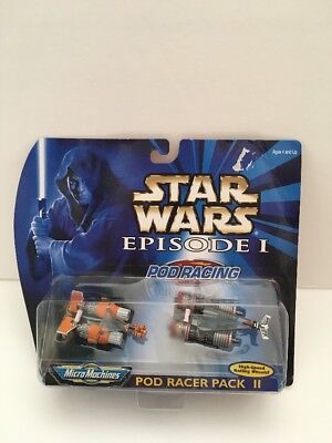 Galoob Star Wars Episode I Micro Machines Pod Racer Pack II 1998 NIB | eBay