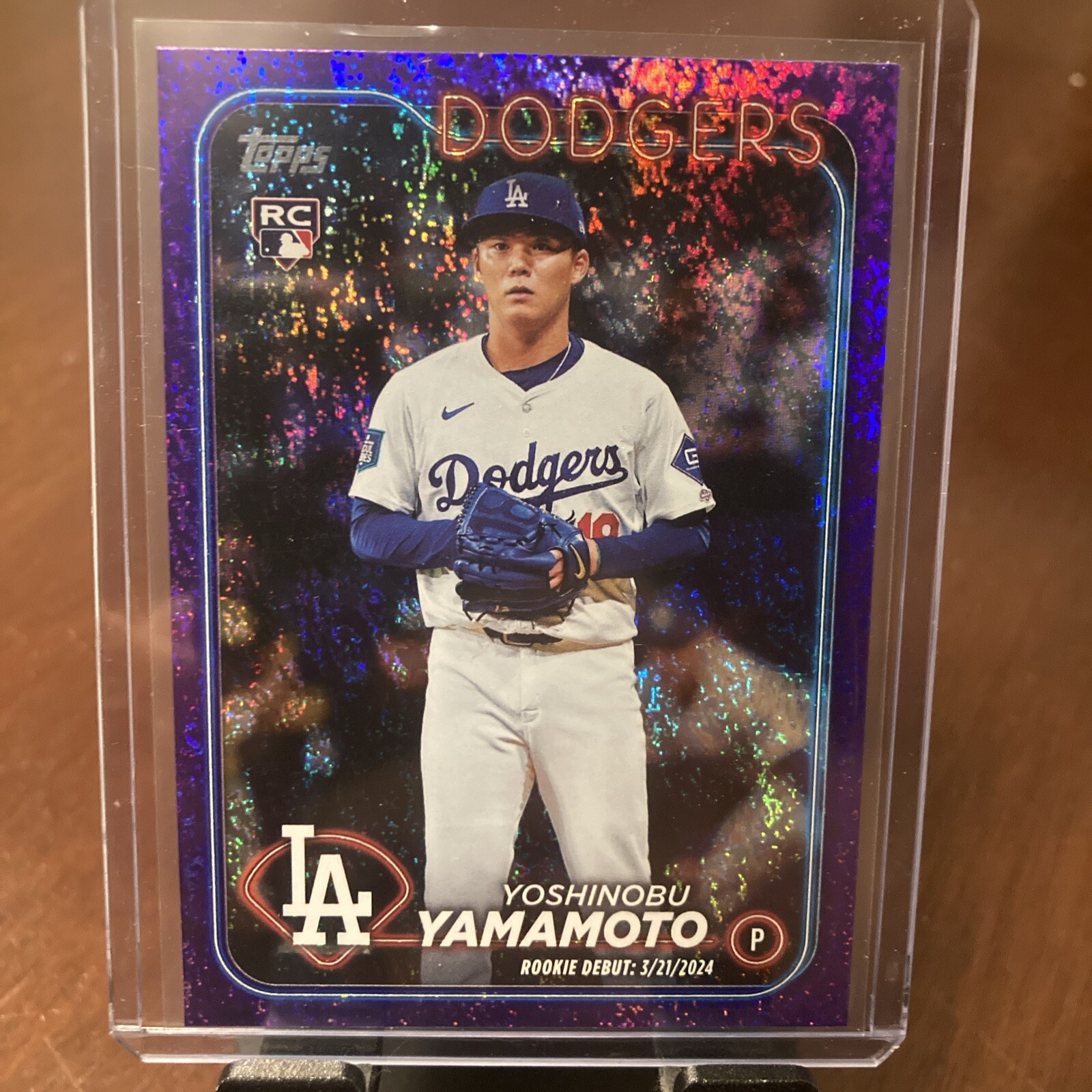 2024 Topps Update Yoshinobu Yamamoto RC Rookie Debut US149 Purple Foil 267/799