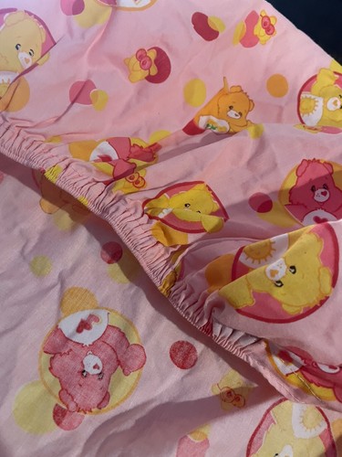 Care Bears 2005 Fitted Baby/Toddler Crib Sheet Pink “Fun Shine Love A Lot”cute - Picture 4 of 7