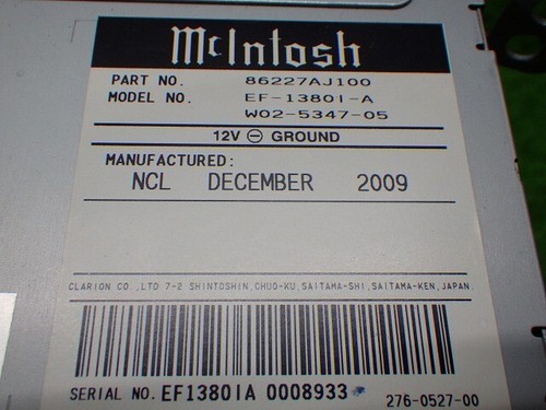 Bm Br Legacy Map 2009 Macintosh Hdd Navigation 86227Aj100 240323037 - Picture 7 of 7