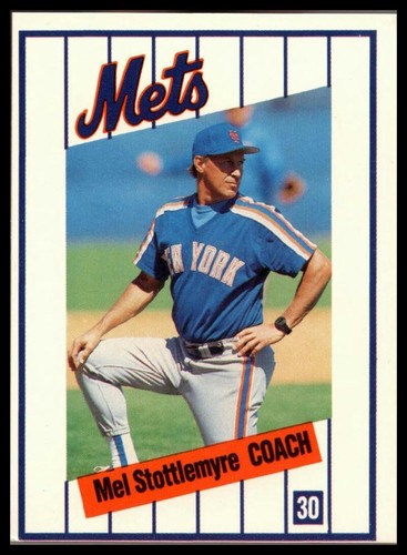 1991 KAHN'S TEAM SET #30 MEL STOTTLEMYRE NEW YORK METS/CH