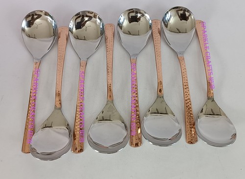 Set Di Posate In Acciaio Rame Da Tavola 8,5" 8 Pezzi