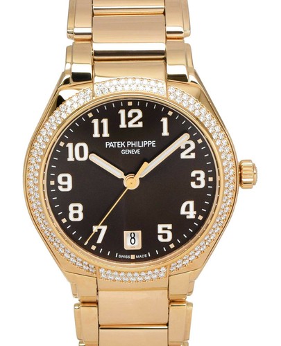 NEW Patek Philippe Twenty~4 18k RG Brown Dial Diamond Ladies Auto B/P 7300/1200R - Picture 1 of 11
