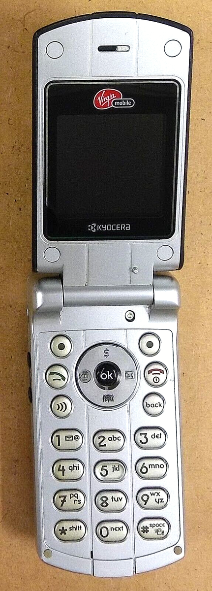 Kyocera MARBL / Marble K127 - Black ( Virgin Mobile ) Flip Phone