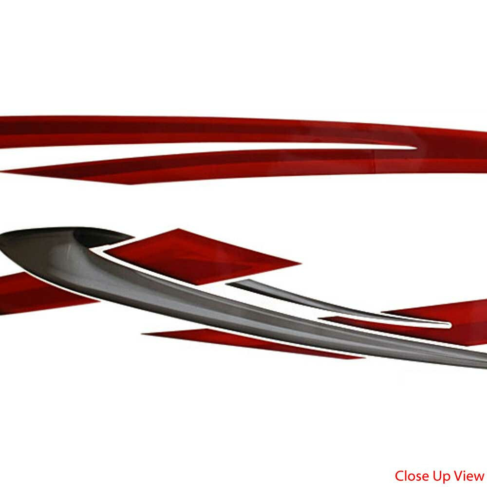 Larson Boat Graphic Decals 05732079 | Senza Red Stickers (Set of 4