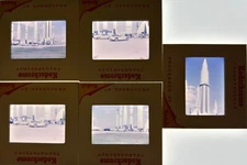 Original Set of (5) 1966 - 35mm Slides of Austin Healey at NASA - Rocket Shots