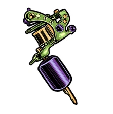 TATTOO MACHINE INK TAT GUN BODY ART CAR Truck Boat Window BUMPER STICKER DECAL