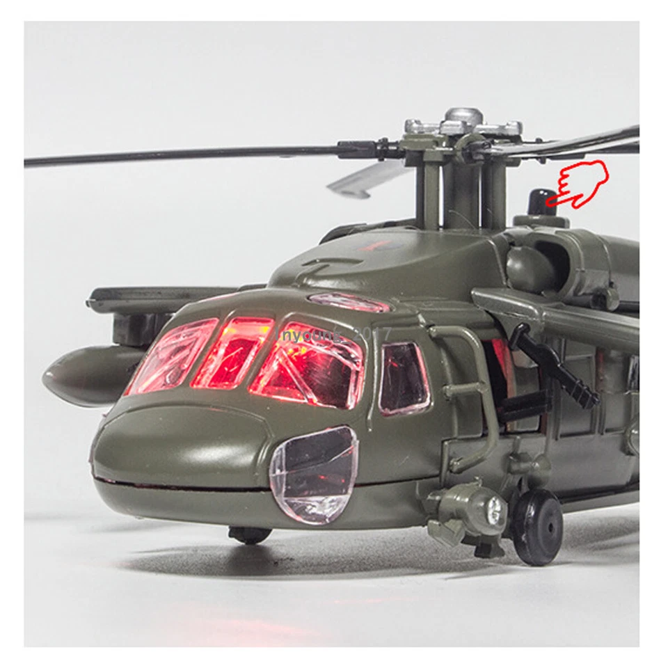 UH-60 黑鹰多功能直升机模型压铸军用玩具飞机男孩用 — 第 2/4 张图片