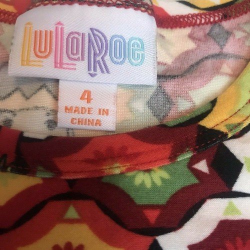 Leggings rojos Lularoe Gracie niños vacaciones Navidad cascanueces material talla 4 nuevos con etiquetas - Imagen 3 de 6